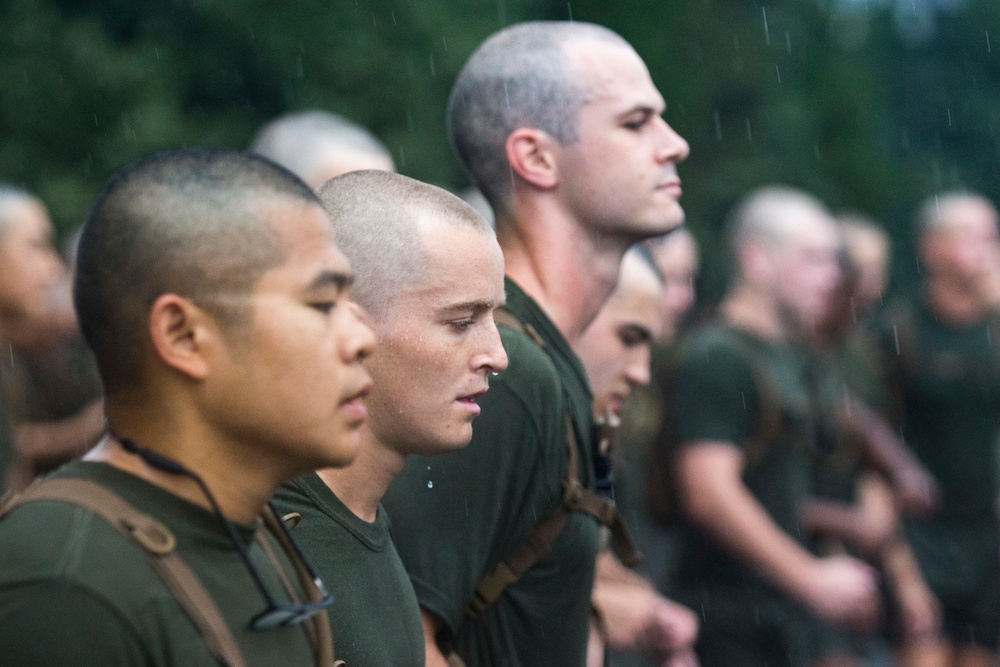 Marine Corps Officer Candidates Run