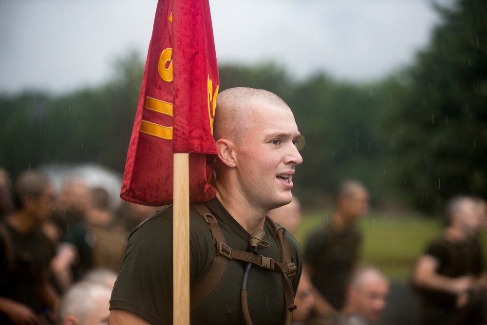 Marine Corps Officer Candidates Run