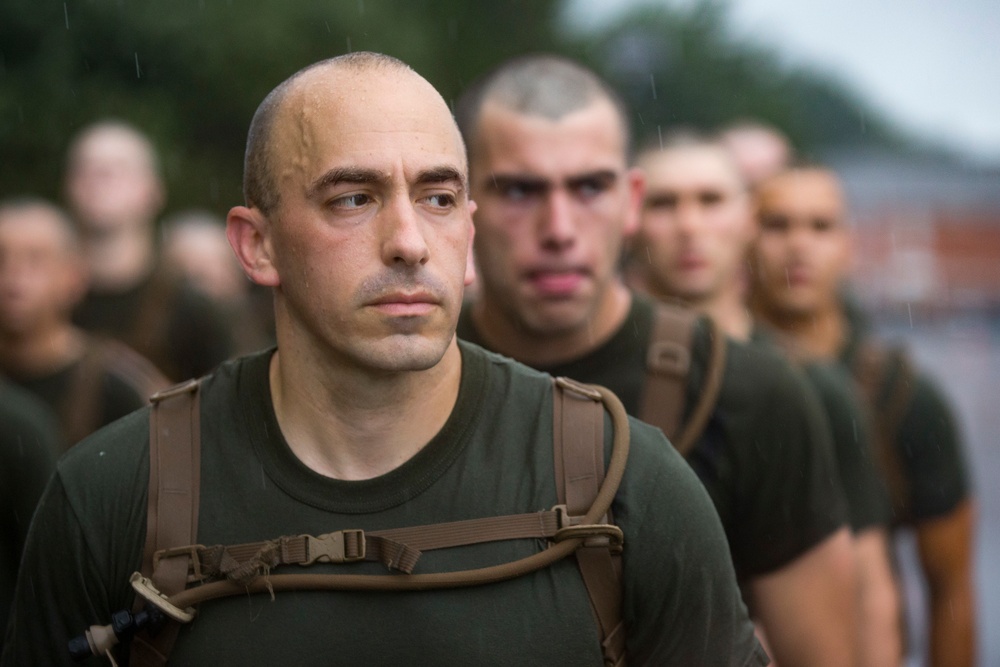 Marine Corps Officer Candidates Run