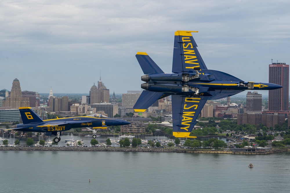 Blue Angels Perform Over Buffalo NY