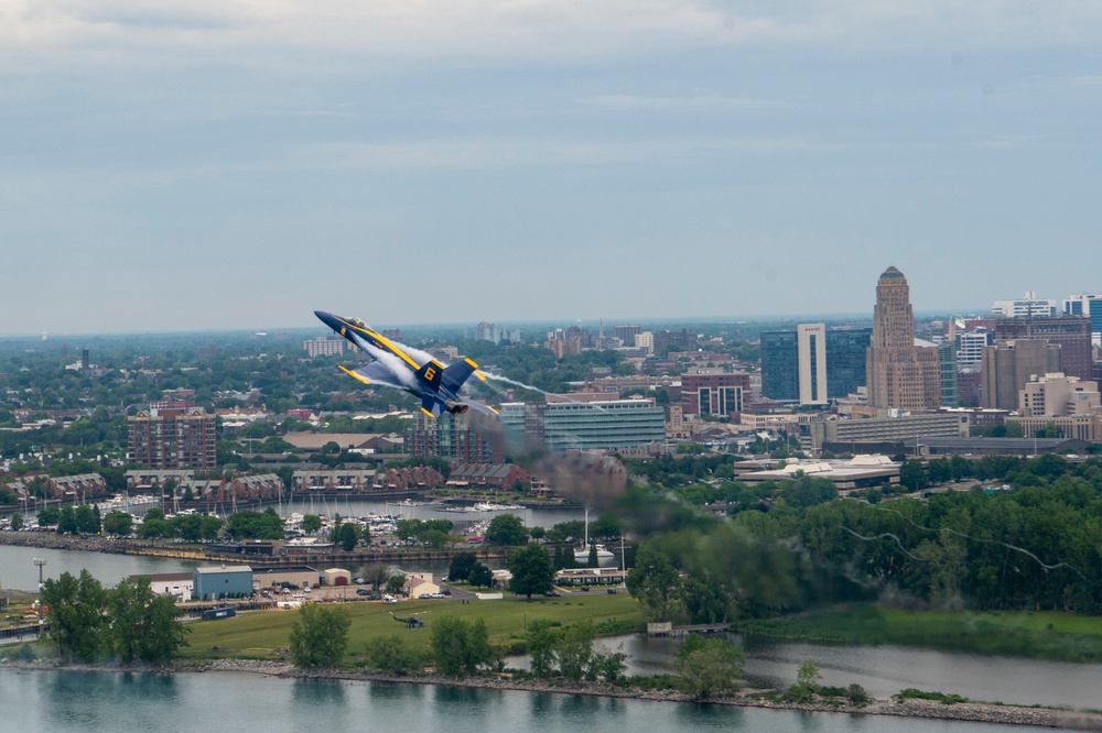 Blue Angels Perform Over Buffalo NY