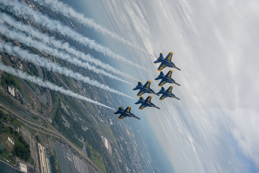 Blue Angels Perform Over Buffalo NY