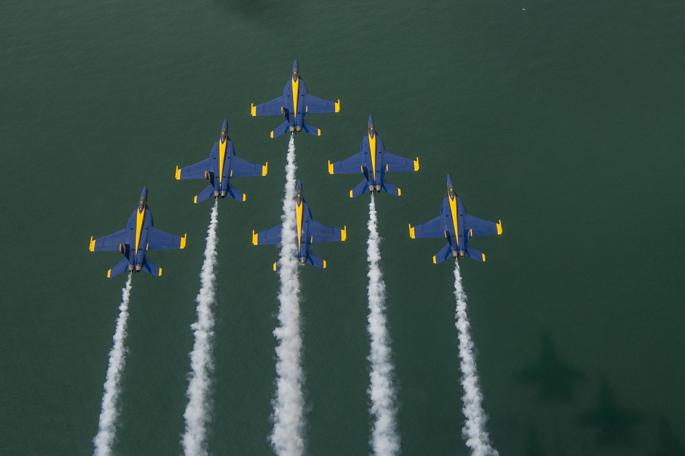 Blue Angels Perform Over Buffalo NY