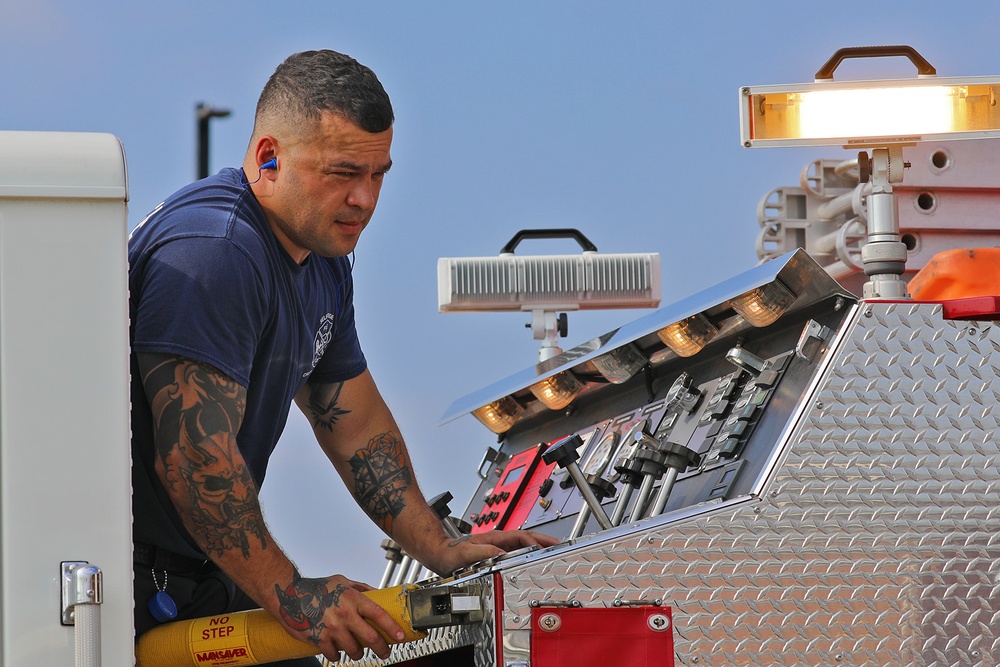 On-the-job training at the Selfridge Fire Department