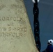 Newport News Shipbuilding contractors remove the anchor from the aircraft carrier USS John C. Stennis