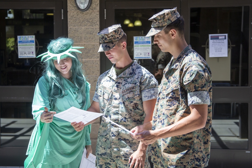 Camp Pendleton raises voting awareness