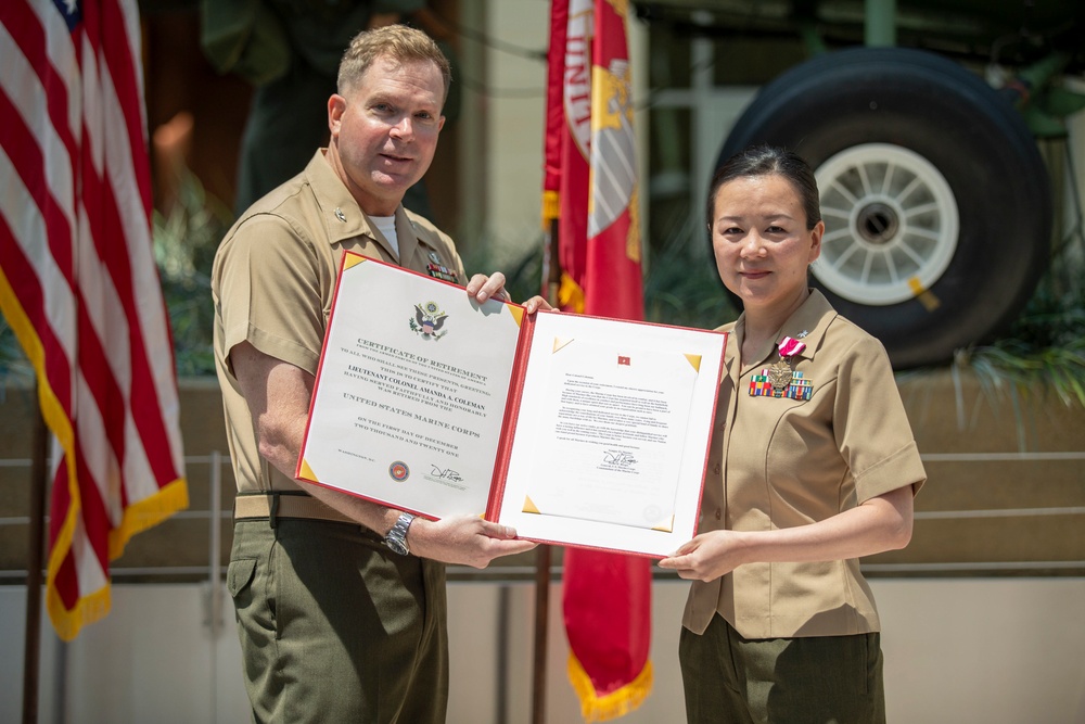 Lt. Col. Amanda A. Coleman Retirement Ceremony