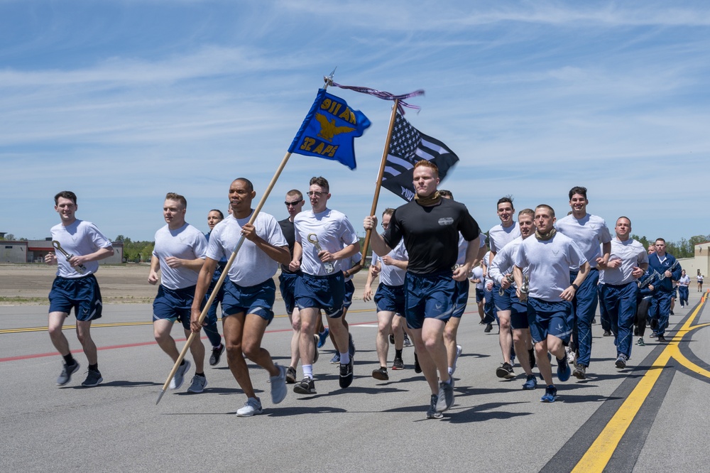 Flight line memorial run