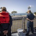 USS Billings Sailors Man the Rails as the Ship Pulls into Santo Domingo, Dominican Republic