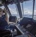 USS Billings Sailor Stands Watch in the Pilot House