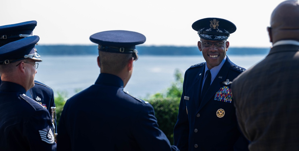 CSAF Brown, ACC welcome French Air Force