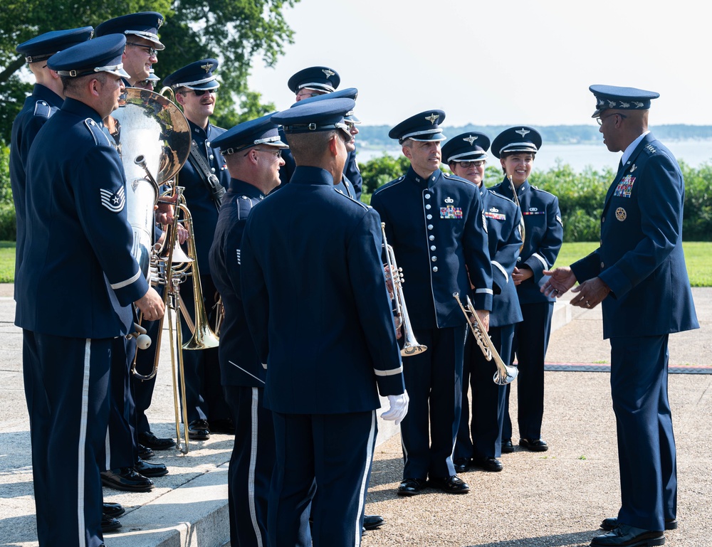 CSAF Brown, ACC welcome French Air Force