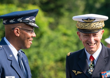 CSAF Brown, ACC welcome French Air Force