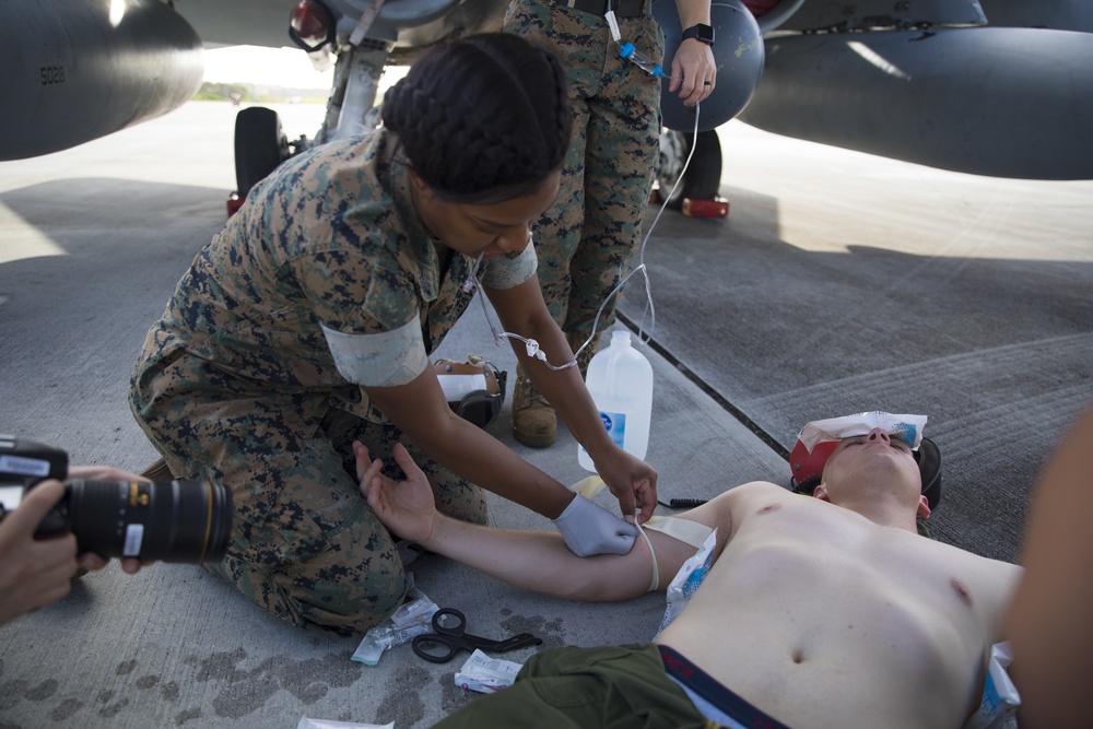 VMFA-232 Heat Casualty Training