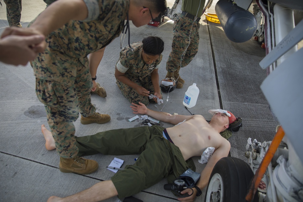 VMFA-232 Heat Casualty Training