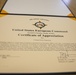 Romanian Colonel receives letter of appreciation from United States European Command