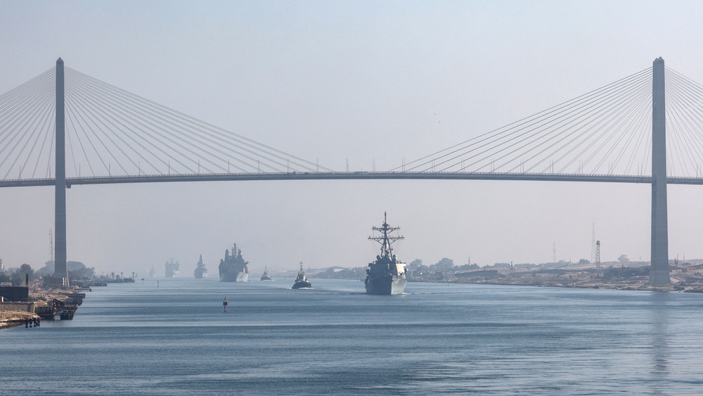 CSG-21 Transits the Suez Canal