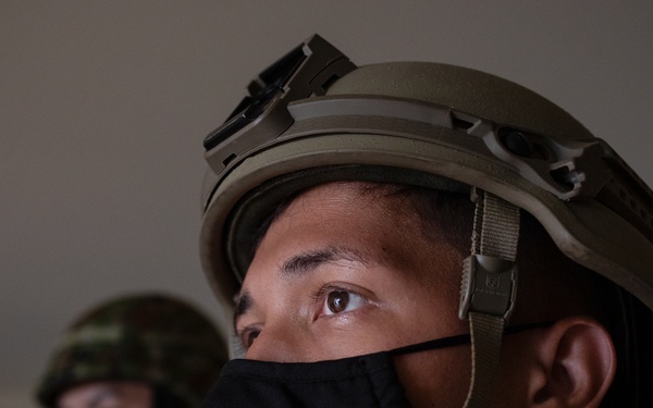 Yokota trainer instructs CQC tactics