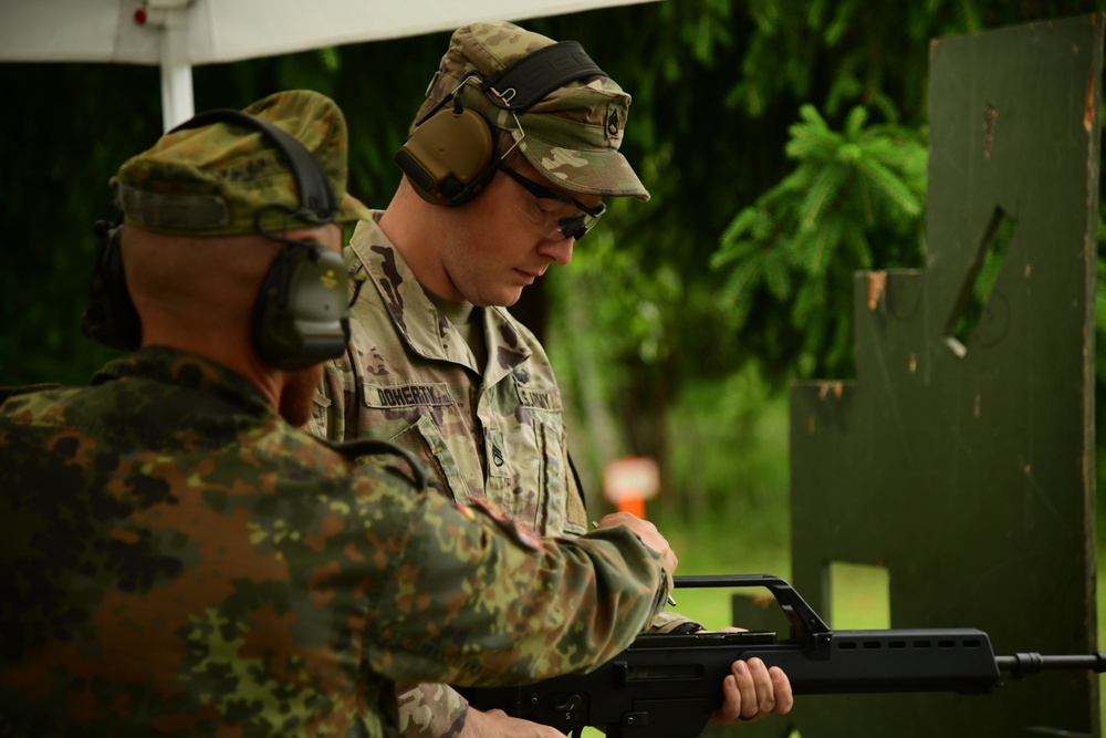Soldiers Earn "Schuetzenschnur" Badges