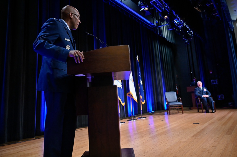 CSAF Brown Hosts Lt. Gen. Fay Retirement