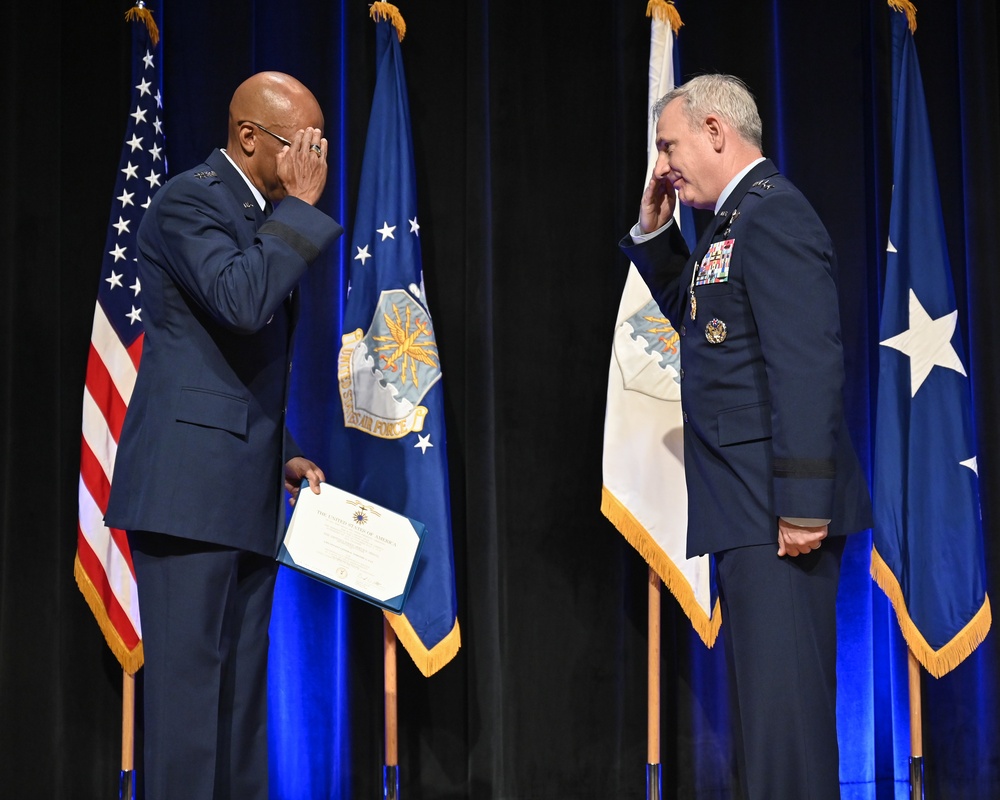 CSAF Brown Hosts Lt. Gen. Fay Retirement