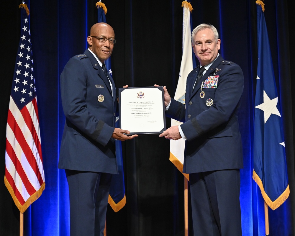 CSAF Brown Hosts Lt. Gen. Fay Retirement