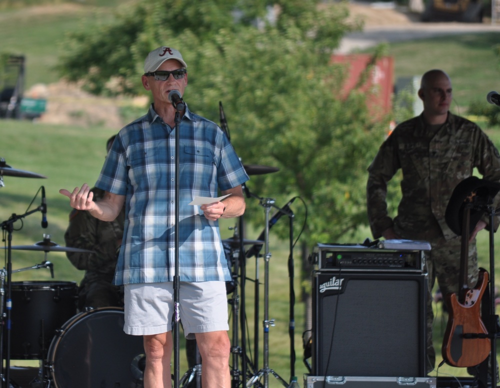 Brig. Gen. Stephen Osborn, Deputy Adjutant General - Army, kicked off the Sidewinders Summer Concert Series concert