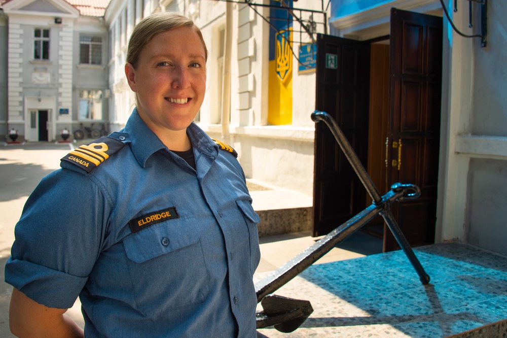 Exercise SEA BREEZE 21: Logistics Officer from the Royal Canadian Navy (RCN)