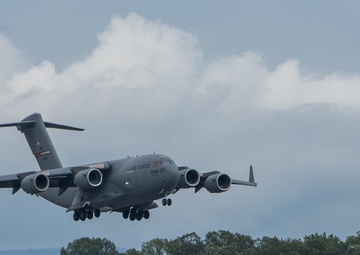 Lt. Col. Daniel Zappe and fellow 167th Airlift Squadron aircrew conduct Fini-Flight