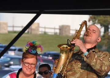 34TH ARMY BAND, SIDEWINDERS,  PERFORM FOR RECORD CROWD