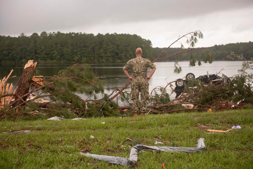 Tornado Impacts Naval Submarine Base Kings Bay