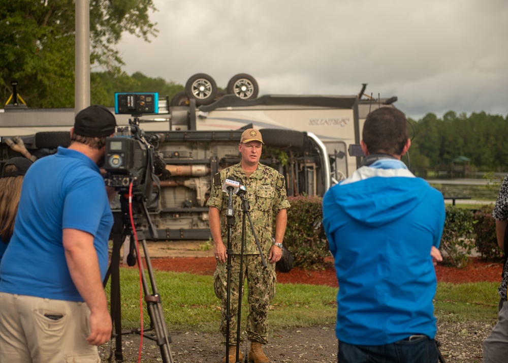 Tornado Impacts Naval Submarine Base Kings Bay