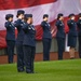 Airmen take part in pre-game activities