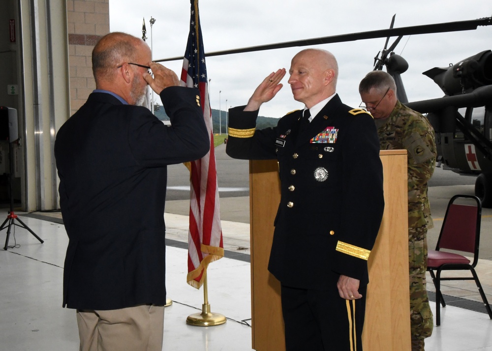 Army Aviation Support Facility #2 Awards Legion of Merit and holds colonel promotion