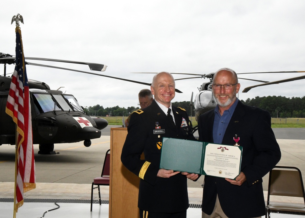 Army Aviation Support Facility #2 Awards Legion of Merit and holds colonel promotion