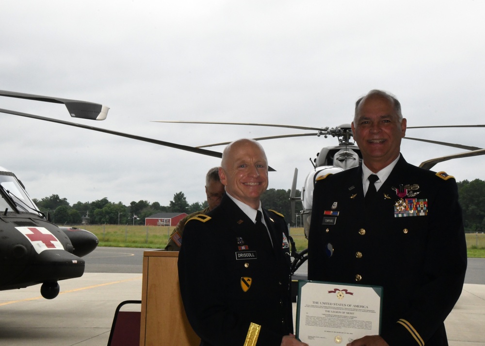 Army Aviation Support Facility #2 Awards Legion of Merit and holds colonel promotion