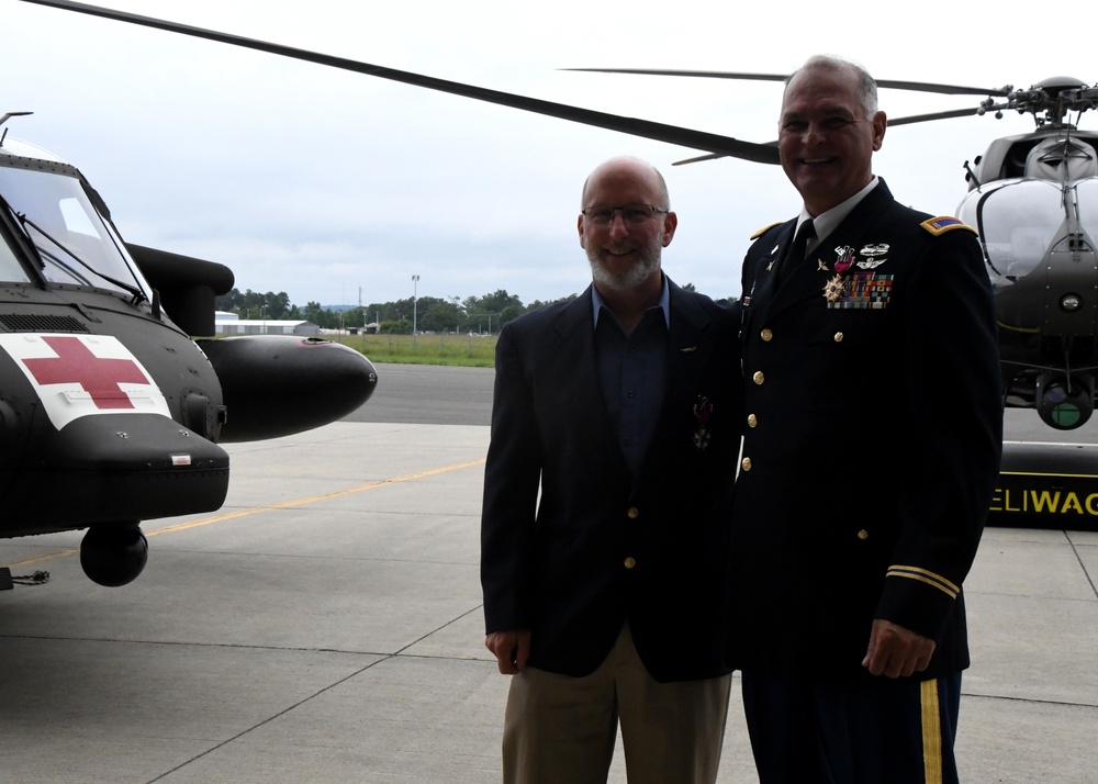 Army Aviation Support Facility #2 Awards Legion of Merit and holds colonel promotion