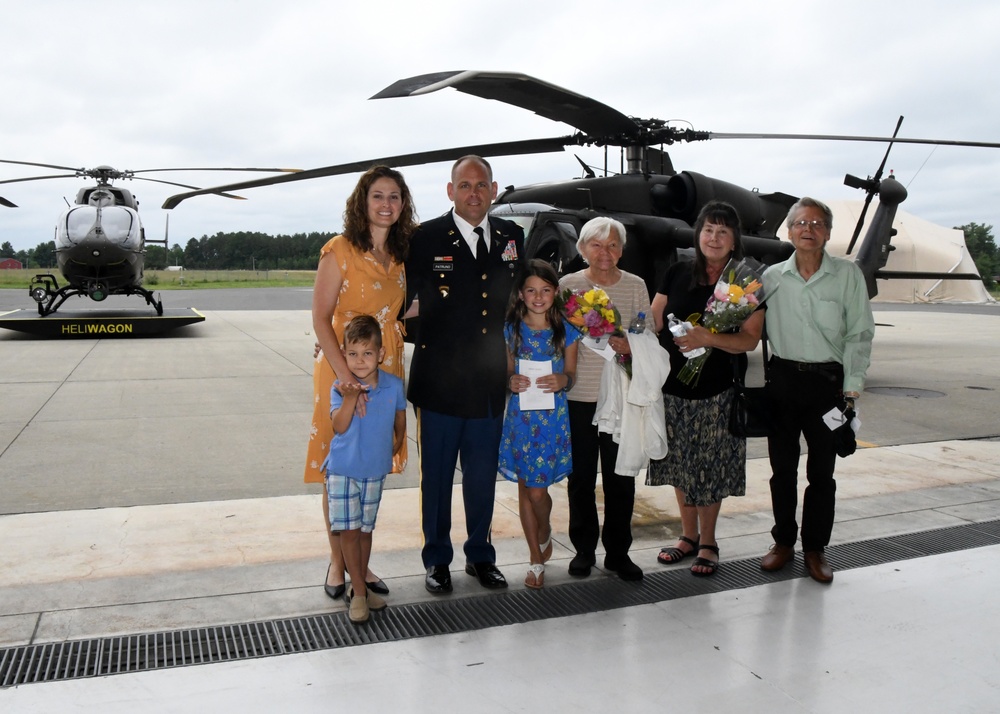 Army Aviation Support Facility #2 Awards Legion of Merit and holds colonel promotion