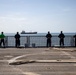 USS Sioux City and HSC 22 Sailors Man the Rails as the Ship Departs the Dominican Republic