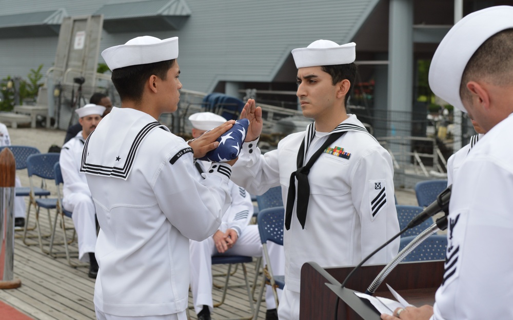 Naval Museum hosts a retirement ceremony