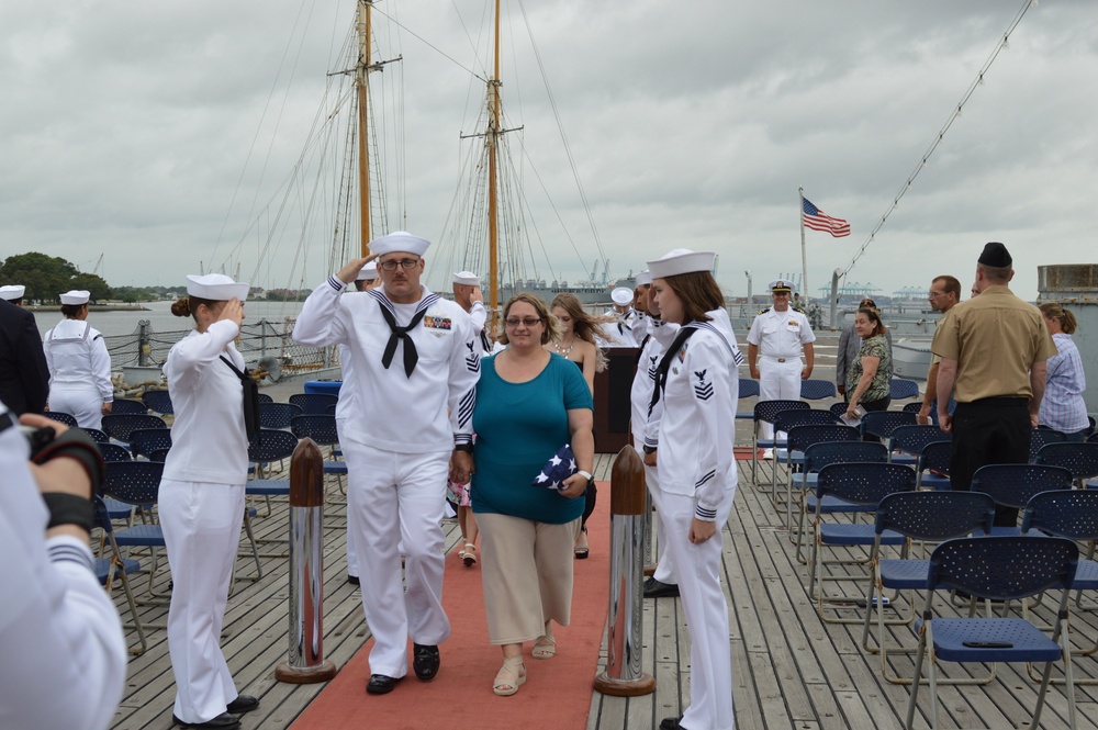 Naval Museum hosts a retirement ceremony