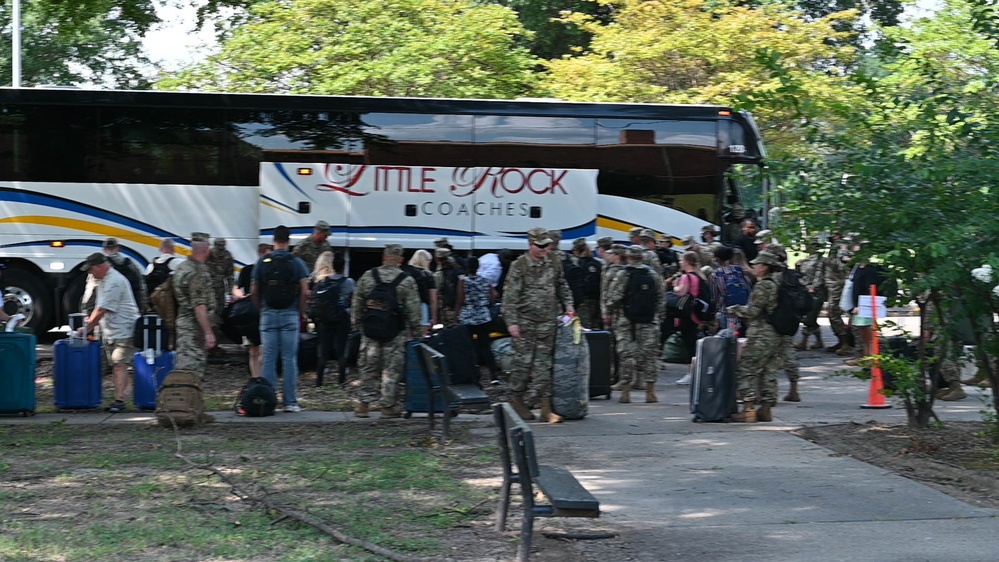 Members of the New Mexico Air National Guard IRT Team arrive in Greenville, Miss.