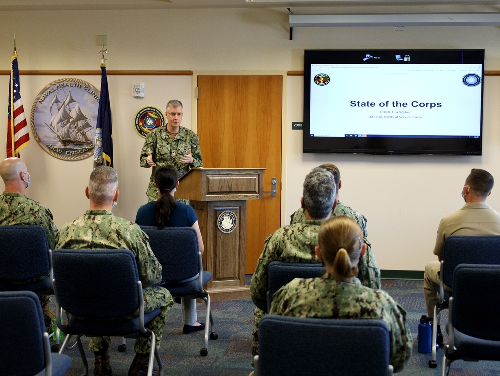 Navy's Medical Service Corps Director Visits Navy Medicine Readiness and Training Command New England