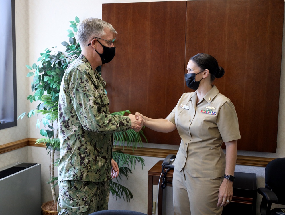 Navy's Medical Service Corps Director Visits Navy Medicine Readiness and Training Unit Groton