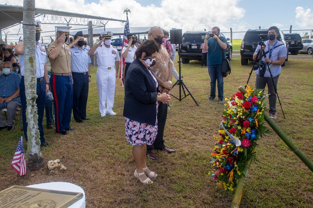 MCB Camp Blaz senior leaders pay respect during memorial service at Marine Depot