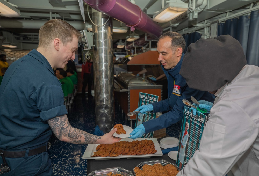 USS Ronald Reagan (CVN 76) Nancy Reagan Birthday