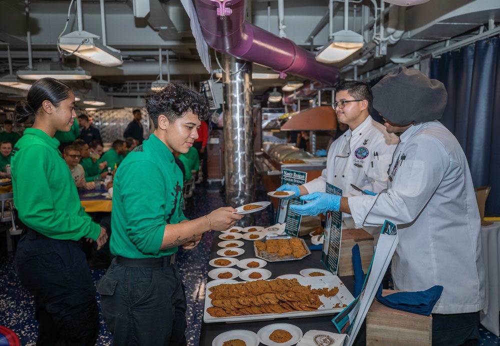 USS Ronald Reagan (CVN 76) Nancy Reagan Birthday