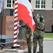 Polish and U.S. Flags officially raised at the Poznan forward operating site