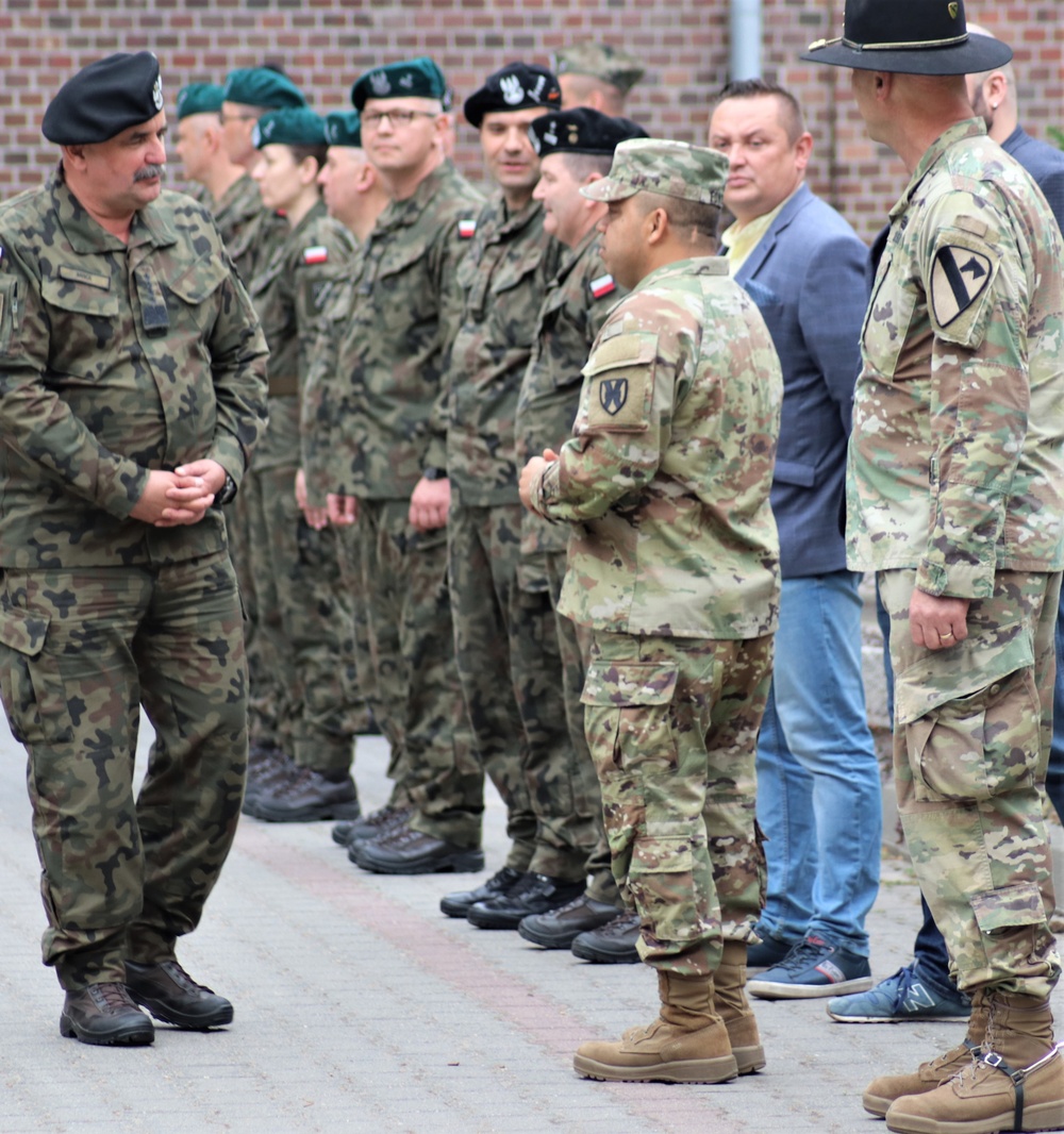 Polish and U.S. Flags officially raised at the Poznan forward operating site