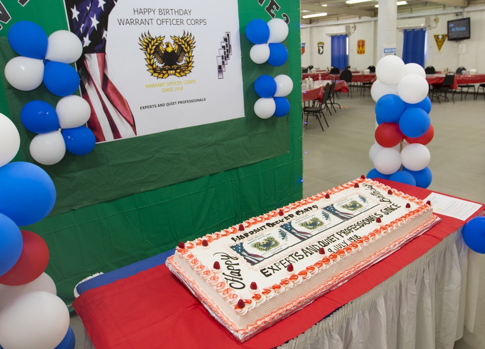 Task Force Spartan celebrate 103rd Warrant Officer Birthday